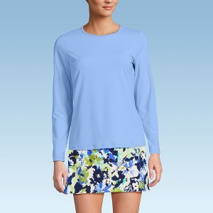 Lands' End Women's SunShade UPF 50 Long Sleeve Relaxed Rash Guard - 1 of 3
