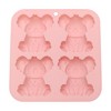 Unique Bargains Candy Mould 4-Cavity Koala Shaped Candy Mould Hand Wash Pink 5.31"x5.12"x1.02" 1 Pc - 3 of 4
