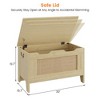 Toy Storage Chest with Safety Hinge - 350lb Capacity Wooden Trunk Bench for Playroom & Entryway - 3 of 4