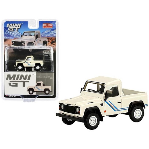 Land Rover Defender 90 Pickup Truck White With Blue Stripes Ltd Ed