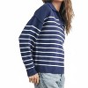 Women's V Neck Cozy Sweater - Buttermelon - 2 of 4