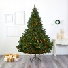 Nearly Natural 8-ft Northern Rocky Spruce Artificial Christmas Tree with 500 Clear Lights and 1948 Bendable Branches - 4 of 4