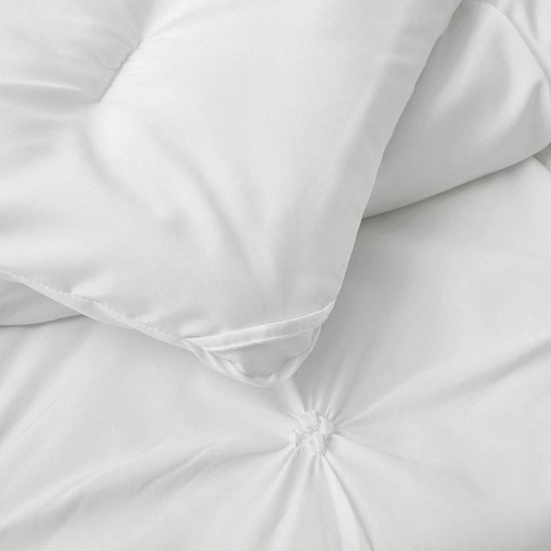 Peace Nest Pintuck Comforter Set, Bedding Set for All Season, Comforter and Pillowcases Set, White, 5 of 7
