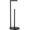 Marmolux Toilet Paper Holder - Versatile Free Standing Toilet Paper Holder and Dispenser with Elegant Toilet Paper Stands, Matte black - 2 of 4