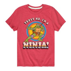 Boys' - Teenage Mutant Ninja Turtles - Trust Me I'm a Ninja Short Sleeve Graphic T-Shirt - 1 of 4