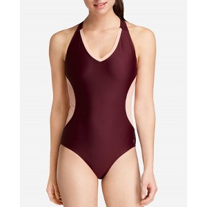 Women's V-Neck Racerback Mesh Leotard One Piece - Danskin - 1 of 3