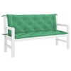 vidaXL Indoor/Outdoor Bench Cushions 2 pcs, Non-slip, Water-Repellent, Green 59.1"x19.7"x2.8" - 4 of 4