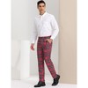 INSPIRE CHIC Men's Plaid Casual Regular Fit Flat Front Stretch Dress Pants - 4 of 4