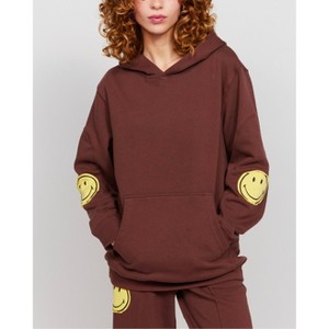 Samii Ryan | Smiley Oversized Hoodie , Brown , X-Small , 1 - 1 of 1