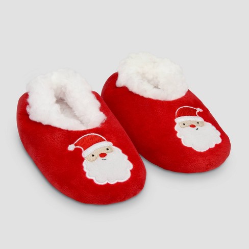 Carter s Just One You Toddler Santa Bootie Slippers Red 2t 3t