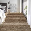 Modern Abstract Striped Area Rugs for Living Room Bedroom Machine Washable Low Pile Non Slip Foldable Carpet Indoor Soft Room Decor - 2 of 4
