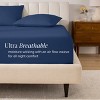 260 Thread Count Organic Cotton Percale Fitted Sheet by Bare Home - 3 of 4