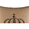C&F Home 18" x 18" Crown Burlap Printed Throw Pillow - 2 of 4