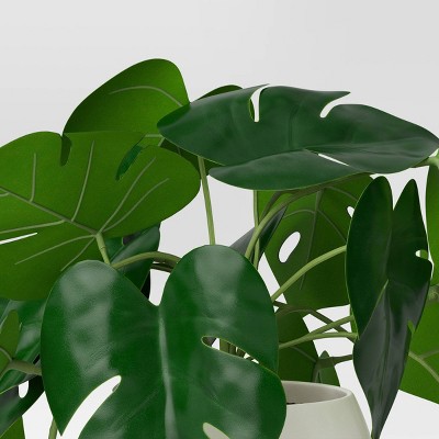 11.5&#34; Medium Tabletop Monstera Artificial Plant - Threshold&#8482;