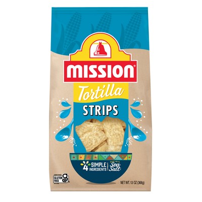 Mission Strips White Corn Tortilla Chips - 11oz