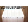 HLC.ME Semi Sheer Voile Light Filtering Transparent Window Curtain Grommet Panels - Set of 2 - 4 of 4