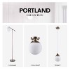 Globe Electric Portland 9.91 in. H X 8 in. W X 8 in. L Brass White Ceiling Light - 2 of 4