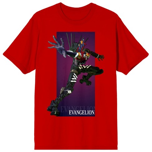 Neon Genesis Evangelion EVA Units Men's Red T-Shirt-Small