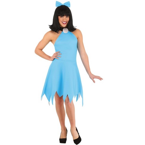 HalloweenCostumes.com Plus Size Women's Flintstones Betty Rubble Costume, Blue Dress Cavewoman Outfit for Bedrock Cosplay & Halloween - image 1 of 3