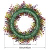 Unique Bargains Window Front Door Wedding Garden Decor Eucalyptus Wreaths - 3 of 4