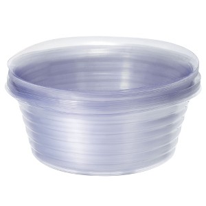 Unique Bargains Indoor Outdoor Plastic Plant Pot Saucer Plastic Flower Drip Tray Clear 20 Pcs - 1 of 4