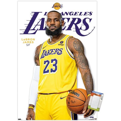 Trends International Nba Los Angeles Lakers - Lebron James 21 Unframed Wall  Poster Print White Mounts Bundle 14.725 X 22.375 : Target