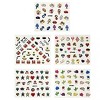 Wrapables Funky Monsters Funky Patterns Nail Stickers Nail Art 3d Nail Decals, 10 sheets (300+ nail stickers) - 2 of 3