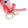 Unique Bargains Christmas Keychain with Double Ring and Lobster Clasp Plush Mesh Metal 1 Pc - 3 of 4