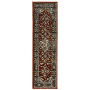 Oriental Weavers Aberdeen 4151R Red/ Blue Indoor Area Rug - 2'3" x 7'6" - 1 of 4