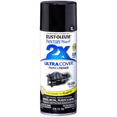 Rust-Oleum 12oz 2X Painter's Touch Ultra Cover Gloss Spray Paint Black