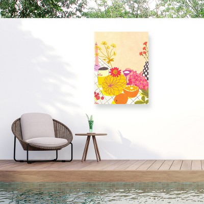 Trademark Fine Art - Gigi Rosado  Citrus and flowers Matted Framed Art