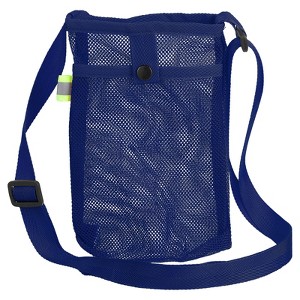 Unique Bargains Nylon Adjustable Shoulder Strap Mesh Water Bottle Holder - 1 of 4