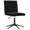 vidaXL Dining Chair Set of 2 Black Velvet (100% polyester), plywood, metal - 3 of 4