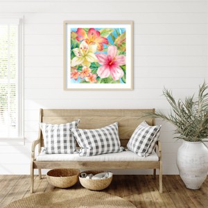 Amanti Art Tropical Island Florals by Cynthia Coulter Framed Wall Art Print - 1 of 4