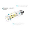 Luxrite E12 LED Bulb T4/T3, 40W Equivalent, 5000K Bright White, 500 Lumens, Mini Candelabra LED Bulb, Dimmable, ETL Listed  6 Pack - 4 of 4
