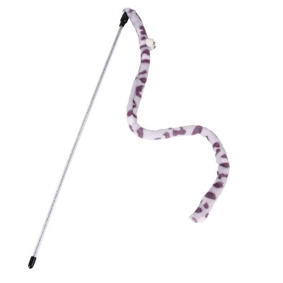 Fun Pet Cat Teasing Bell Bead Game Pet Wand Teasing Cat Wand Interactive Gray Dot Creative Pet Supplies