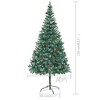 vidaXL Christmas Tree Green with White Tips Artificial Materials Large - 4 of 4