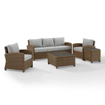 Bradenton 5pc Outdoor Wicker Sofa Set - Crosley
