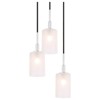 Woodbridge Lighting Elise 3-Light Glass Cluster Pendant in Chrome/Bronze/Opal - 2 of 4