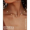 "14K Gold Plated Necklace for Women, Dainty Silver Gold Layered CZ Butterfly Heart Choker, Non-Tarnish Bridal Jewelry for Wedding Prom" - 2 of 4