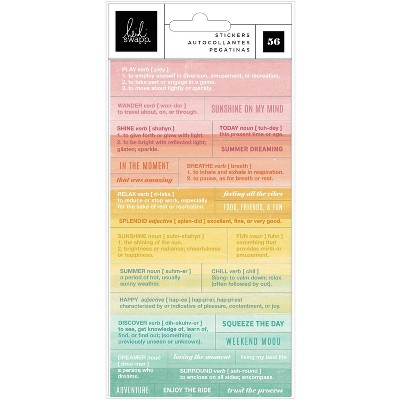 Heidi Swapp Sun Chaser Definition Stickers - 56pcs