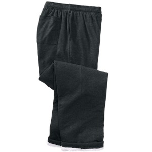 KingSize High Pile Fleece Lined Full Elastic Sweatpants - 1 of 4