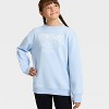 Girls' Active Comfort Fleece Crewneck Sweatshirt - All In Motion™ - 4 of 4