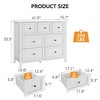 CuisinSmart Wood Dresser for Bedroom, 7 Drawer Chest of Drawers with Metal Handle, Closet Store Organizer for Living Room Hallway bedroom - 2 of 4