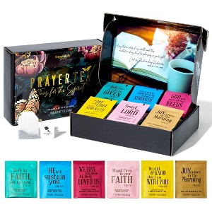 Thoughtfully Tea Affirmations Christian Prayer Gift Set – 90 Tea Bags with Bible Verses, Inspirational Christian Gift for Women - 1 of 4