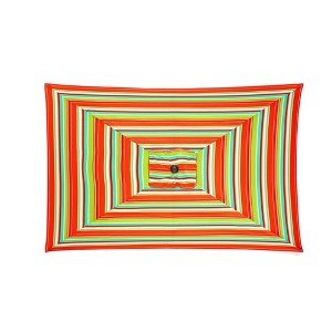 BrylaneHome 61/2' X 10' Oversized Rectangular Umbrella - 1 of 3