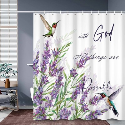 LunaLulinlk Purple Lavender Shower Curtain