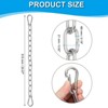 Unique Bargains Stainless Steel Outdoor Furniture Accessories Fitness Hammock Swing Chair Hanging Chain - 2 of 4
