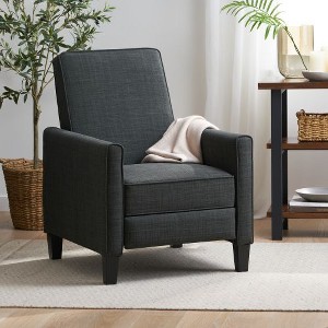 Mid-Century Modern Leather Push Back Recliner Chair for Adults, Accent Chair for Living, CENGHU Upholstered Single Sofa Chair for Elegant Home Decor - 1 of 4