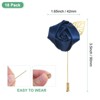 Unique Bargains Wedding Golden Leaf Rose Flower Lapel Pins for Men Suits 18 Pcs - 3 of 4